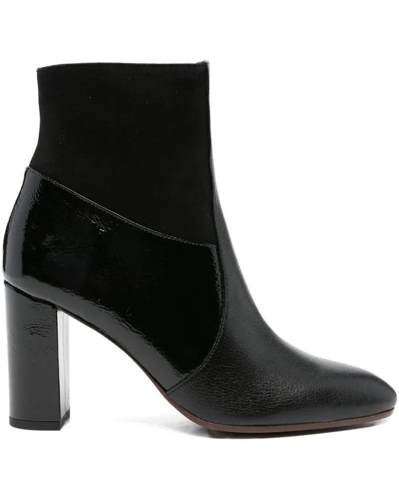 Chie Mihara Eytu Stiefel aus Lackleder mit Blockabsatz 85mm - Schwarz Schwarz