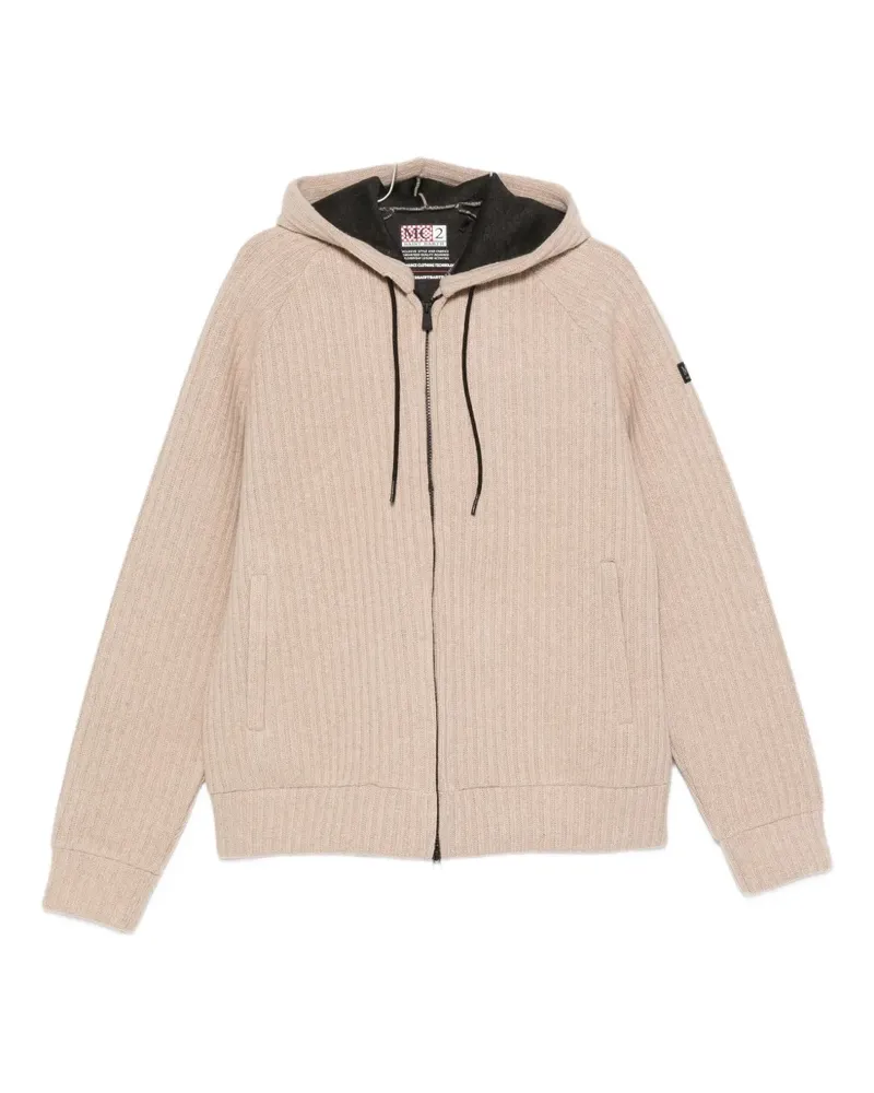 MC2 Saint Barth zip-up hoodie - Nude Nude