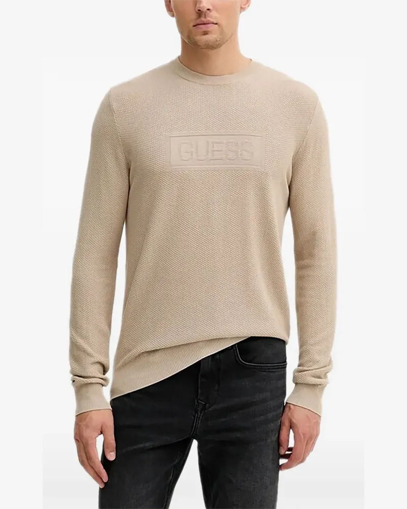 Guess embossed textured sweater - Nude Nude