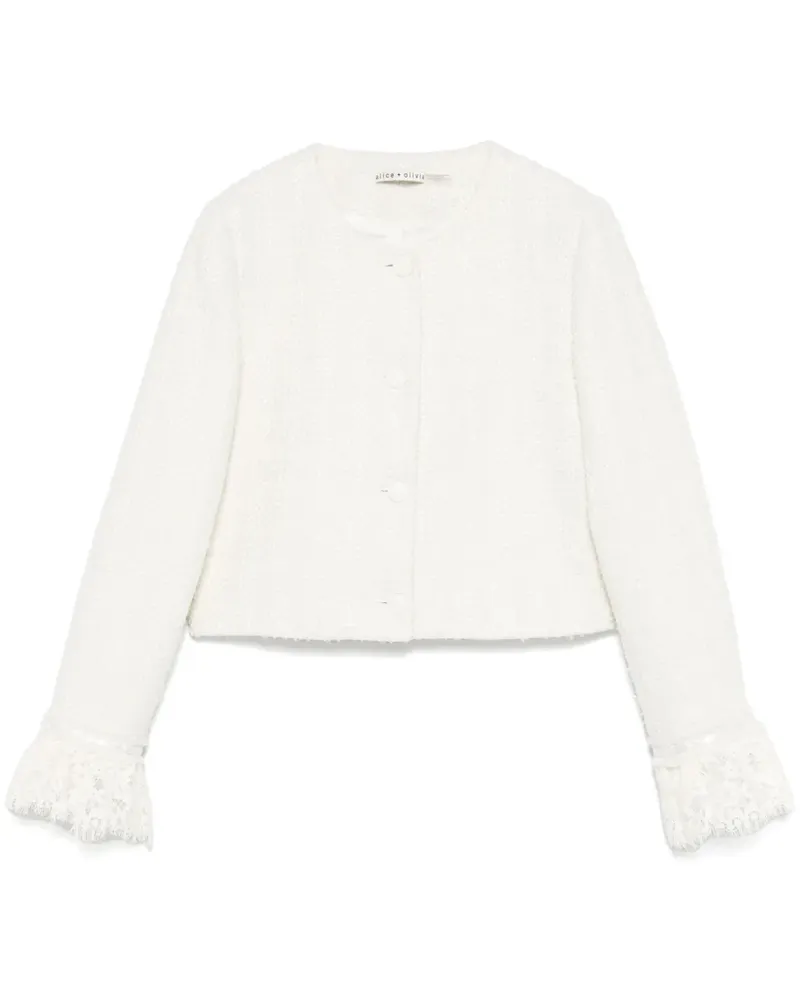 Alice + Olivia Millie Jacke - Weiß Weiß