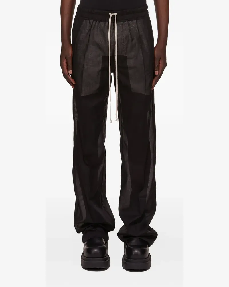 Rick Owens Dietrich Hose mit Kordelzug - Schwarz Schwarz