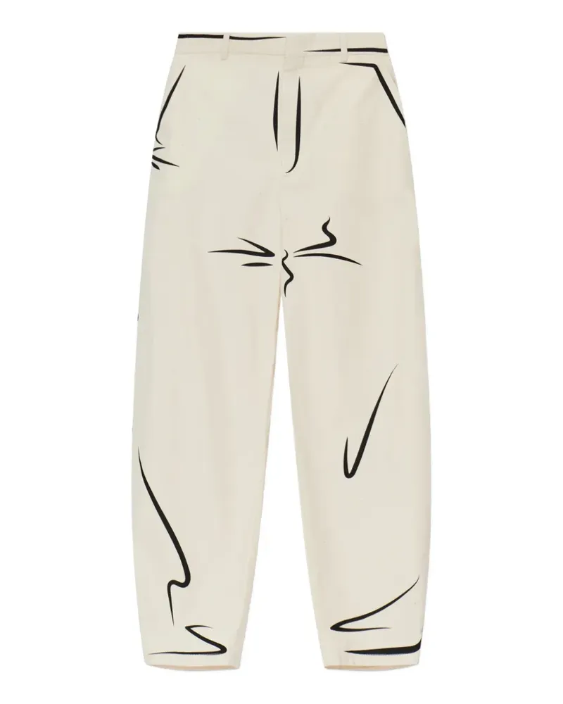 Moschino print trousers - Nude Nude