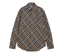 Kariertes Hemd - Nude