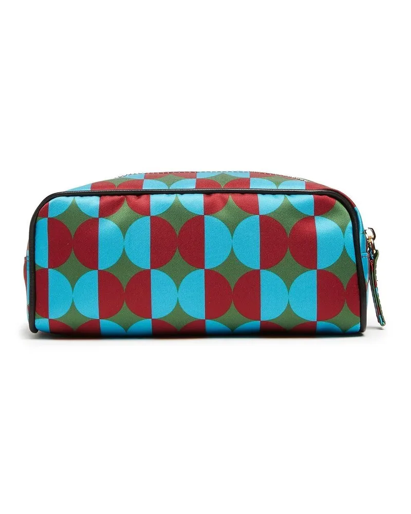 La DoubleJ Geometrische Kosmetiktasche - Grün Grün