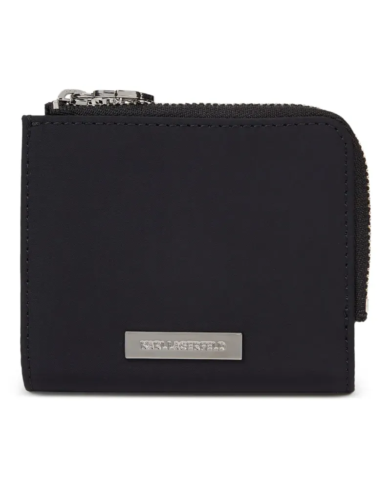 Karl Lagerfeld Ikon logo-plaque wallet - Schwarz Schwarz