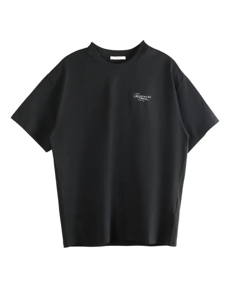 Givenchy front stamp-style graphic print T-shirt - Schwarz Schwarz