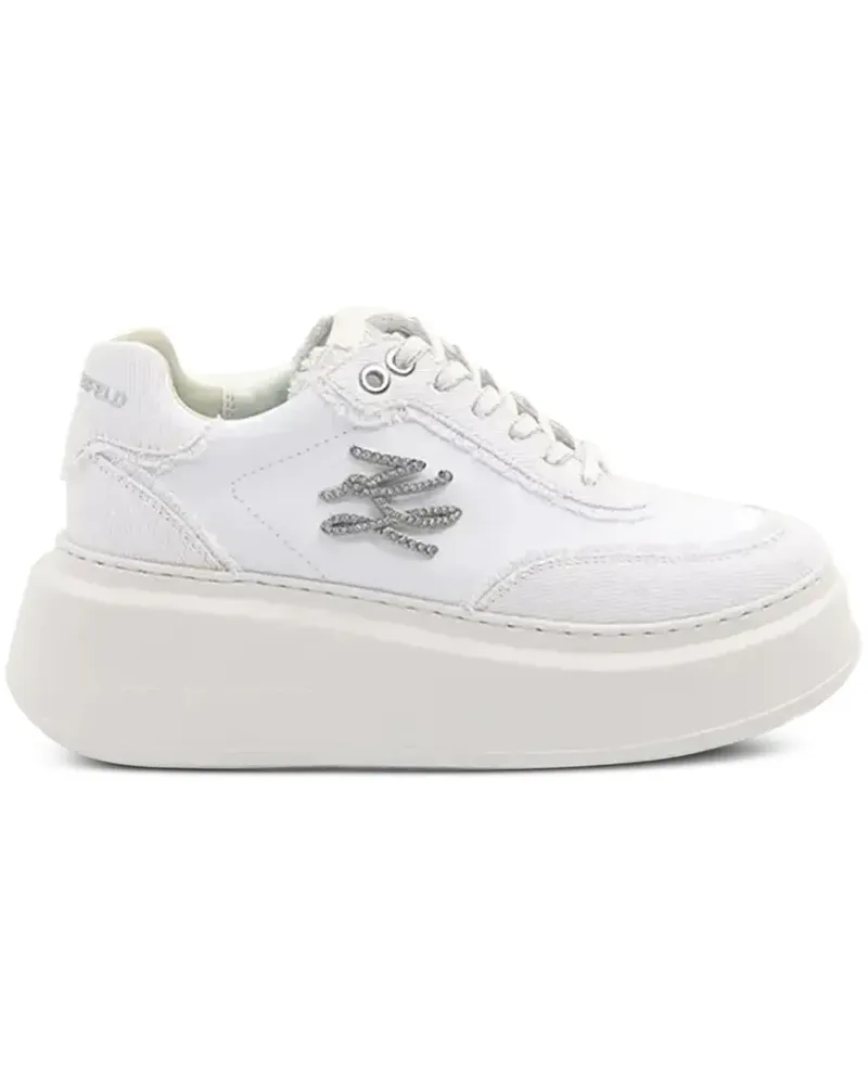 Karl Lagerfeld Sneakers mit Logo-Applikation - Weiß Weiß