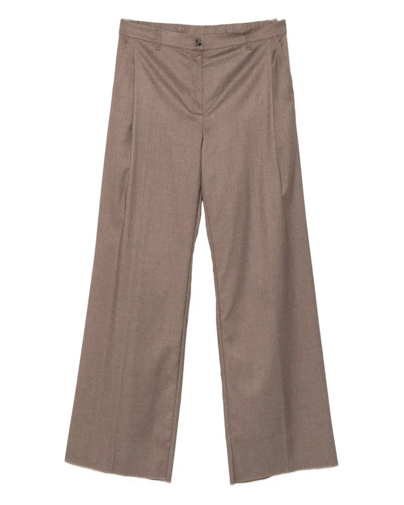 Marina Rinaldi Gala Hose mit Knöpfen - Braun Braun