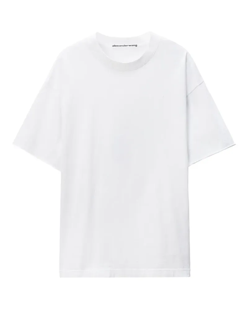 Alexander Wang T-Shirt mit Logo - Weiß Weiß