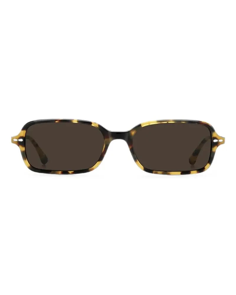 Isabel Marant tortoiseshell-effect rectangle-frame sunglasses - Braun Braun