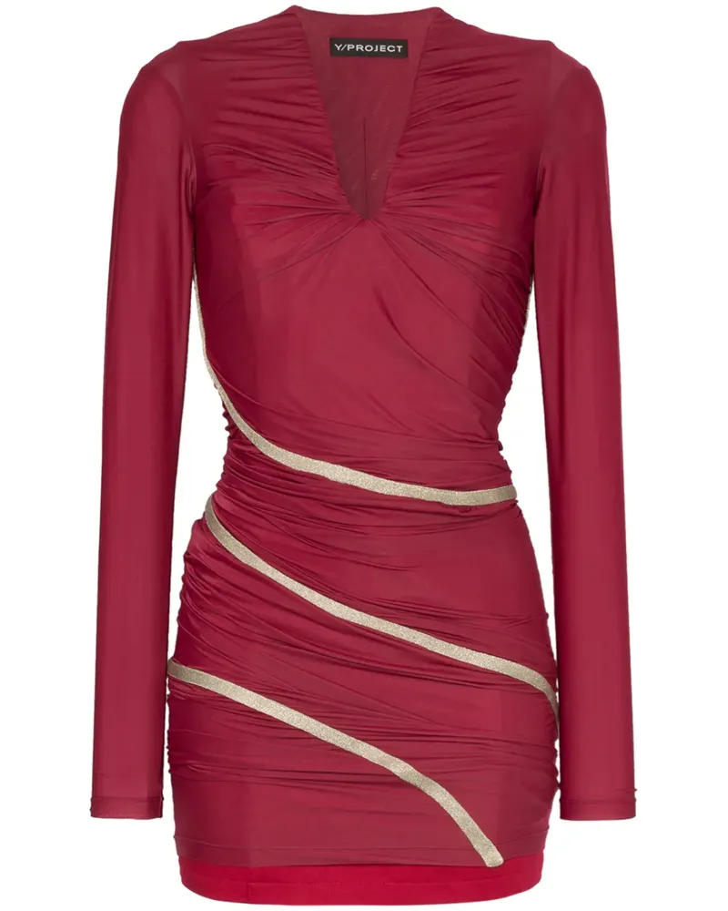 Y/PROJECT Drapiertes Kleid - Rot Rot