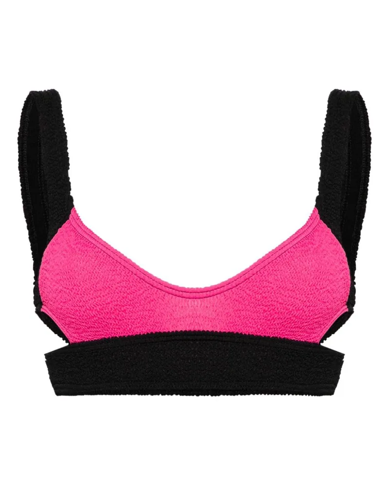 bond-eye Splice Nino Bikinioberteil in Colour-Block-Optik - Rosa Rosa