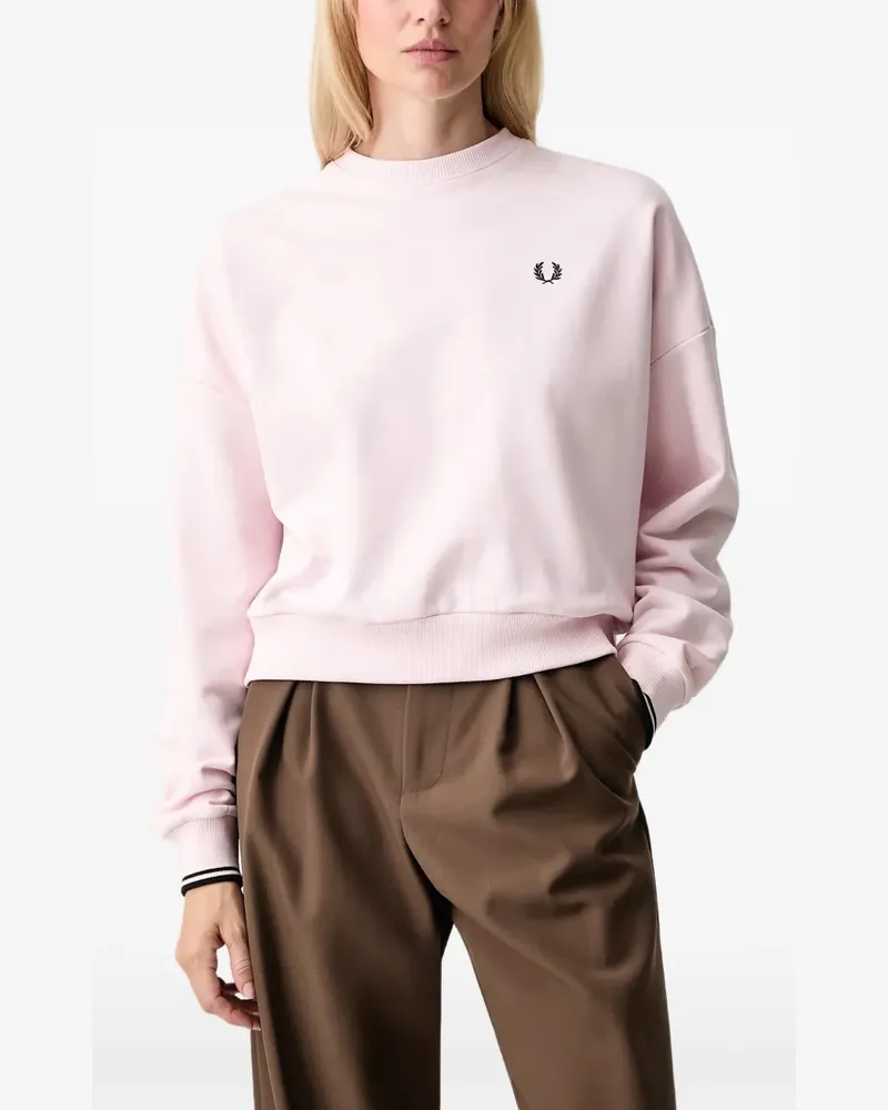 Fred Perry Sweatshirt mit Logo-Stickerei - Rosa Rosa