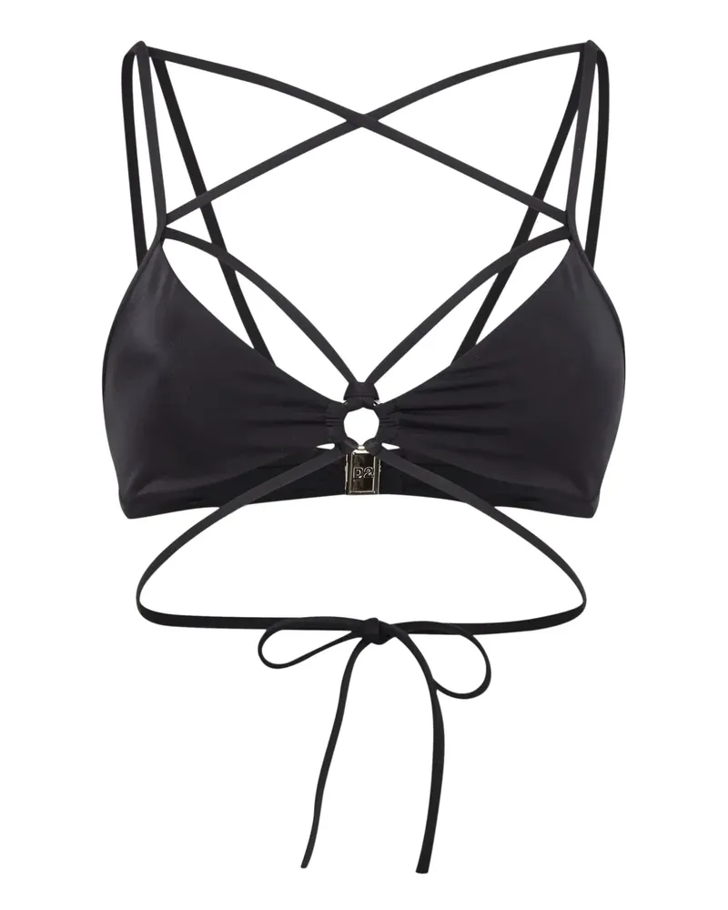 Dsquared2 Bikinioberteil mit Riemen - Schwarz Schwarz