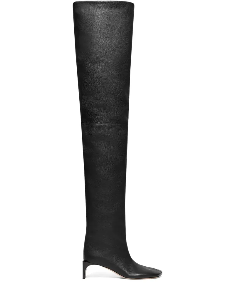 Max Mara over the knee heeled boots - Schwarz Schwarz