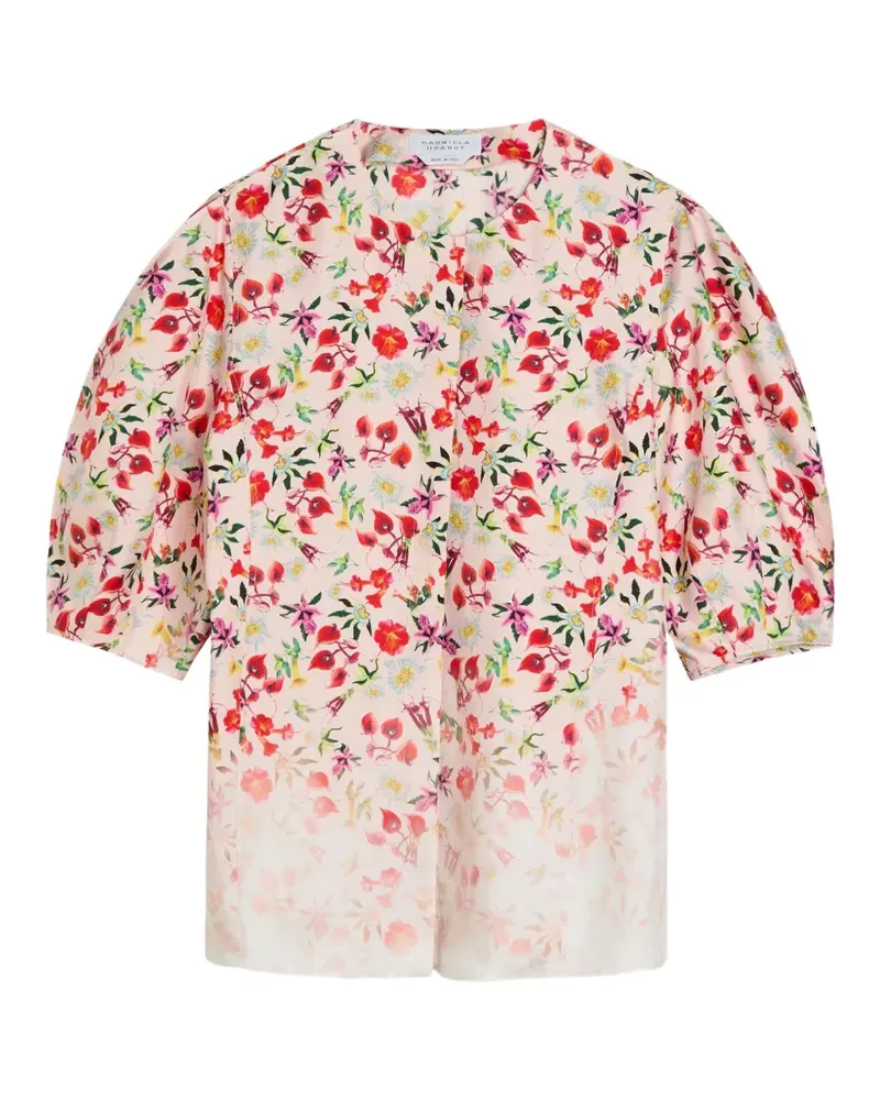 Gabriela Hearst Edify floral-print silk top - Rosa Rosa