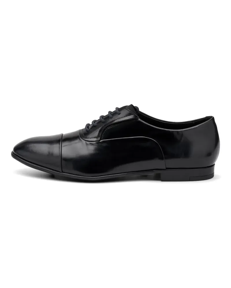 FRAU polished leather oxford shoes - Schwarz Schwarz