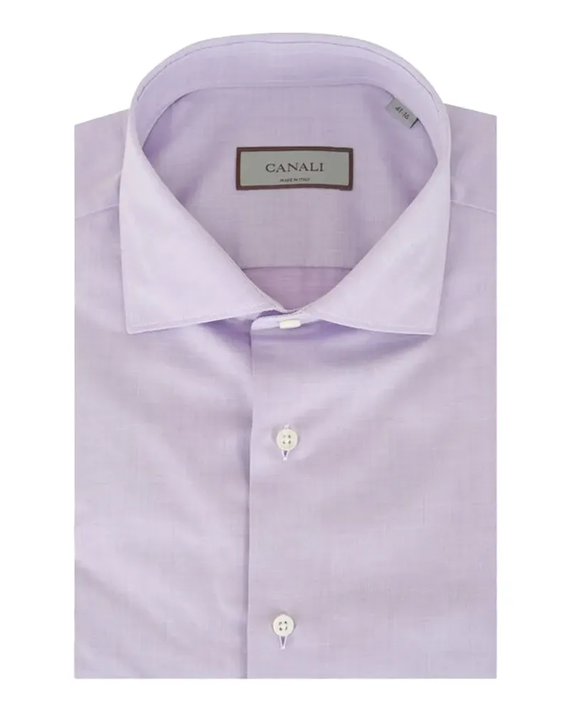 Canali Klassisches Hemd - Violett Violett