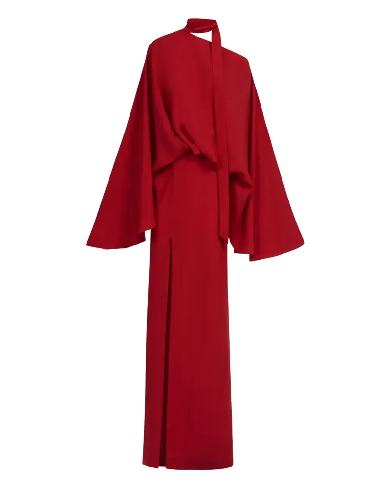 Taller Marmo Brooks Maxikleid mit Cape-Schlitz - Rot Rot