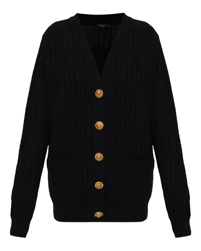Balmain textured virgin-wool knitwear - Schwarz Schwarz