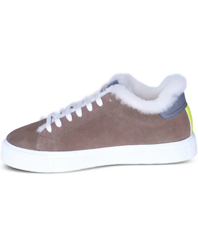 Hide & Jack Sneakers mit Pelzbesatz - Braun Braun