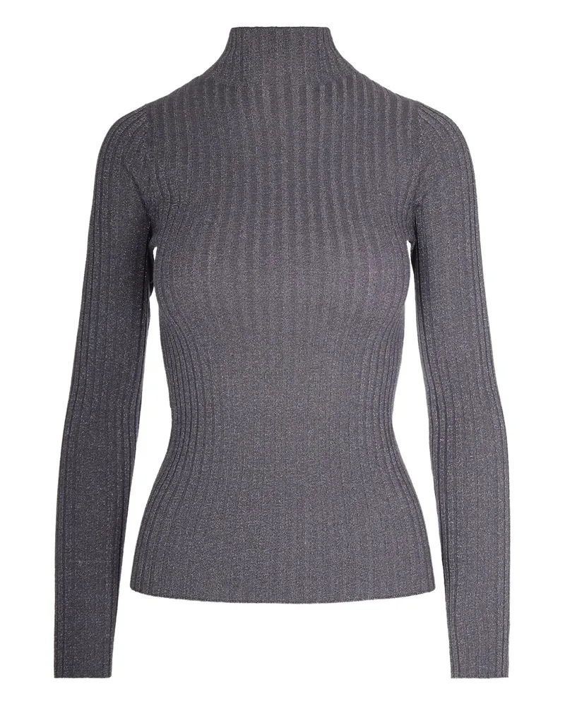 Liu Jo Gerippter Rollkragenpullover - Grau Grau