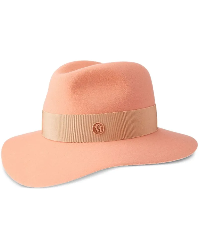 Maison Michel Henrietta Fedora aus Wollfilz Rosa