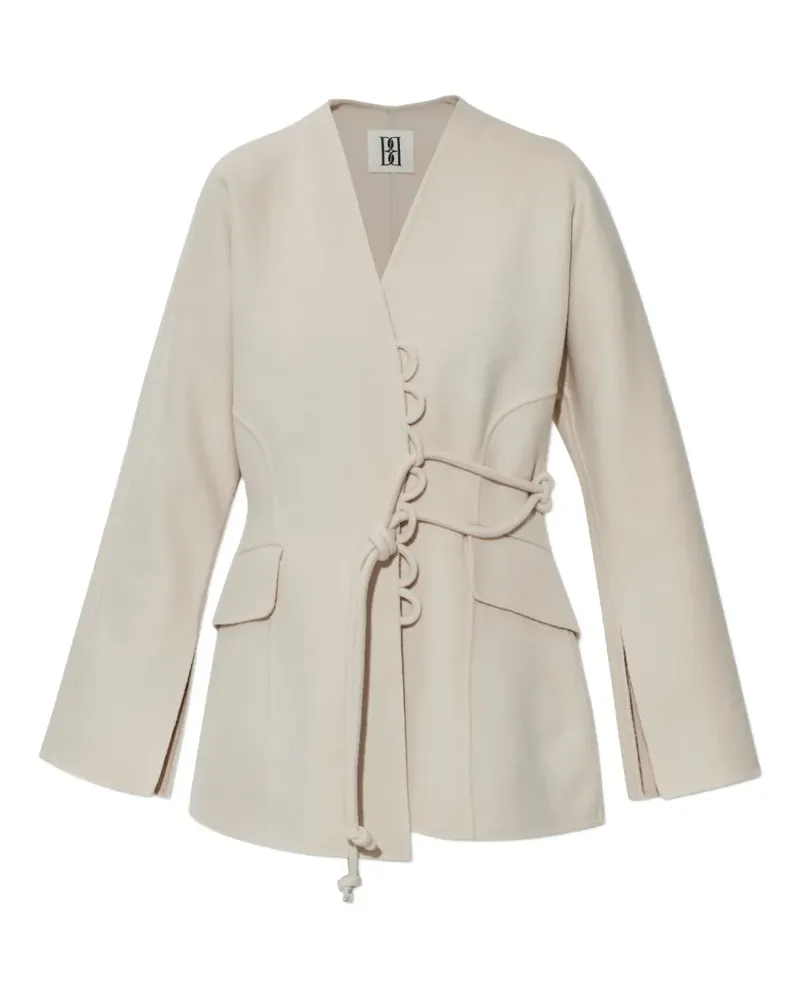 By Malene Birger Lalou tie-fastening jacket - Nude Nude