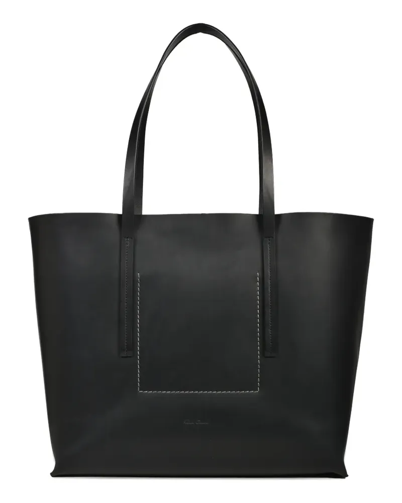 Rick Owens Shopper mit Logo - Schwarz Schwarz