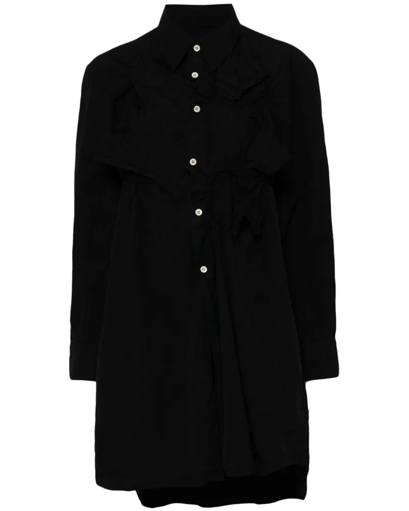 Comme des Garçons Langes Hemd - Schwarz Schwarz