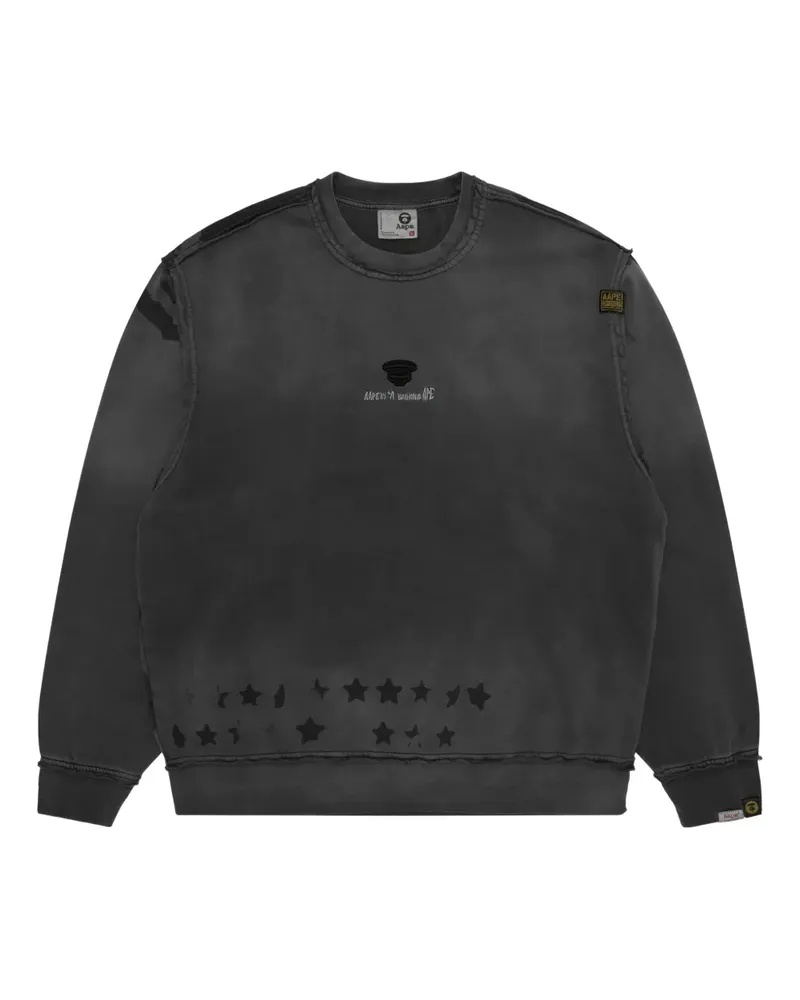BAPE Sweatshirt mit Rundhalsausschnitt - Schwarz Schwarz