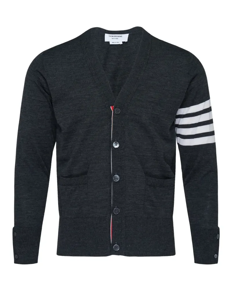 Thom Browne 4-Bar V-neck cardigan - Grau Grau