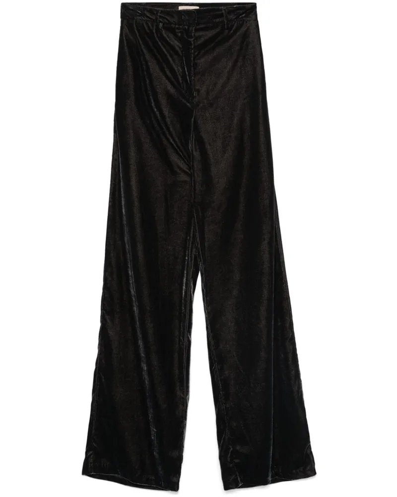 Blanca Hose aus Samt - Grau Grau