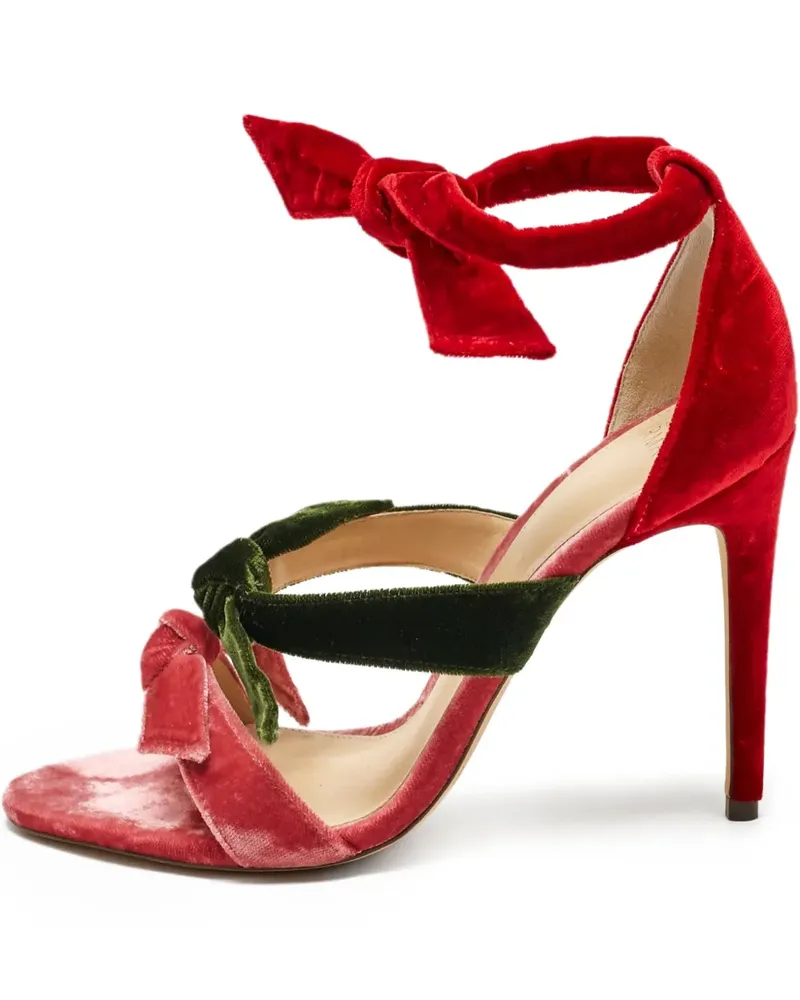 Alexandre Birman 2024 Sandalen aus Samt 105mm - Rot Rot