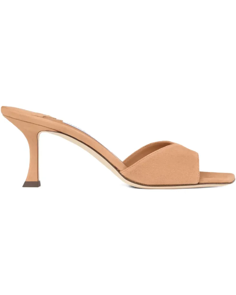 Jimmy Choo Skye Mules 70mm - Nude Nude