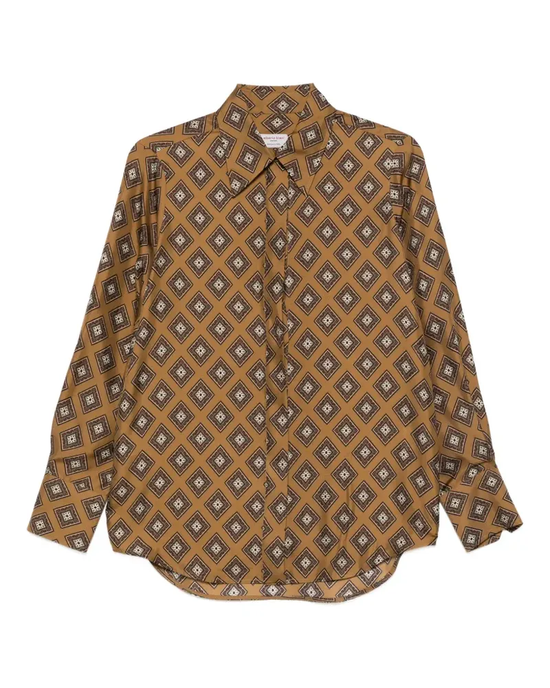 Alberto Biani patterned shirt - Braun Braun