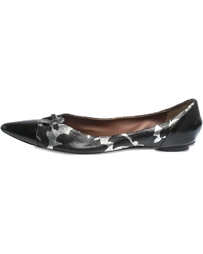 Marc Jacobs Spitze Ballerinas mit Schleifendetail - Schwarz Schwarz