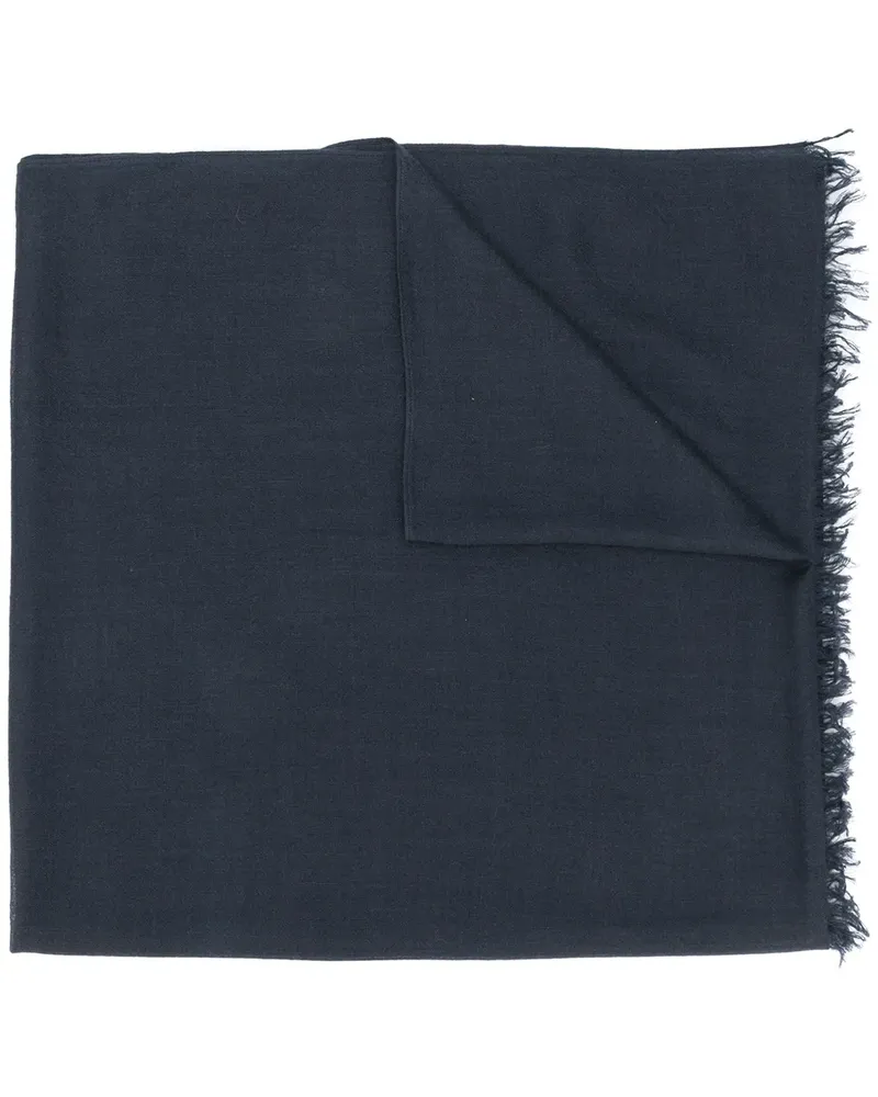 Brunello Cucinelli Oversized-Schal mit Fransen - Blau Blau