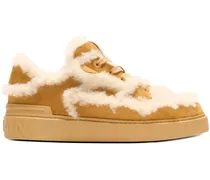 Sneakers mit Shearling - Braun