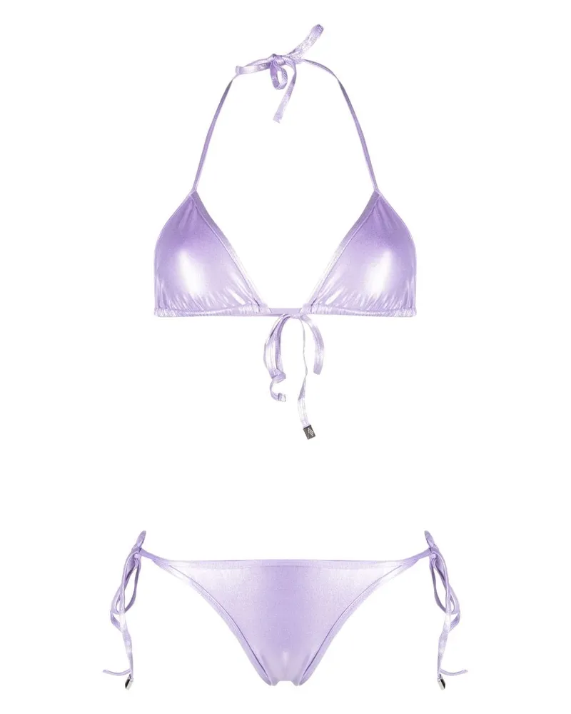 ATTICO Triangel-Bikini Violett