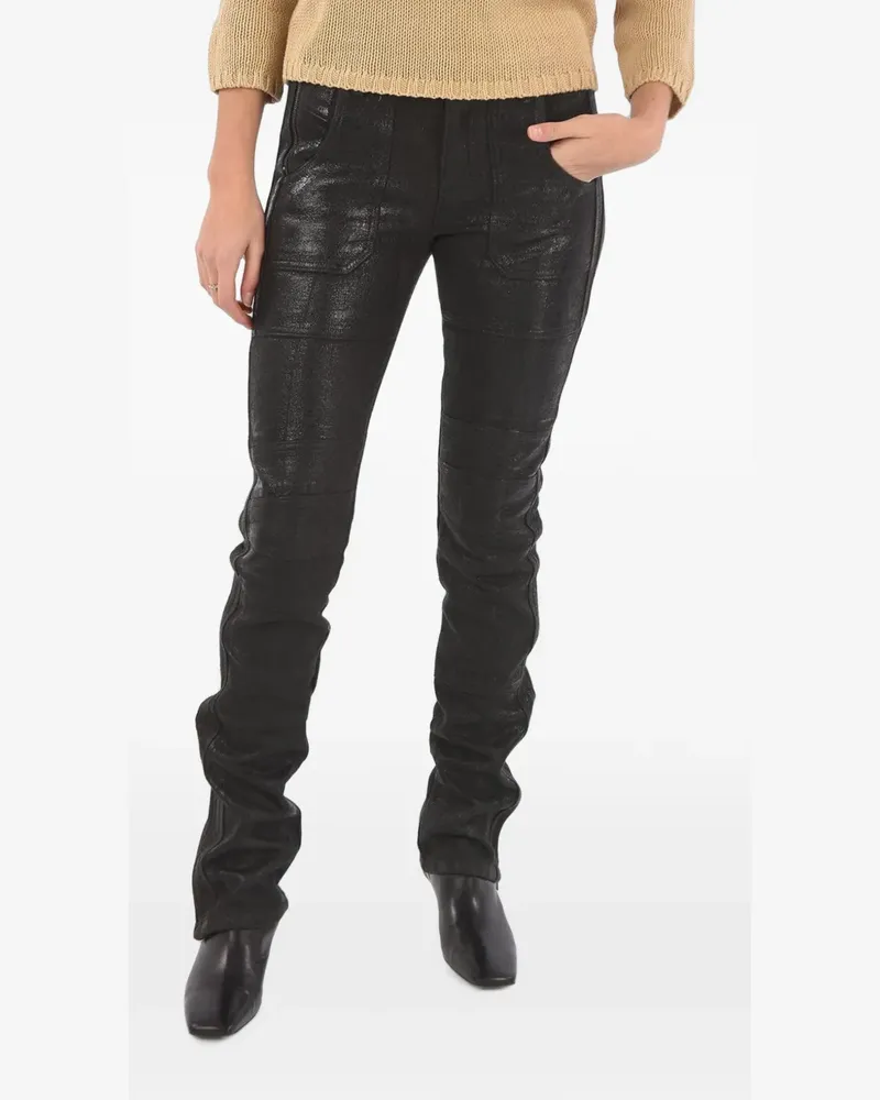 Diesel Beschichtete Bikerhose - Schwarz Schwarz