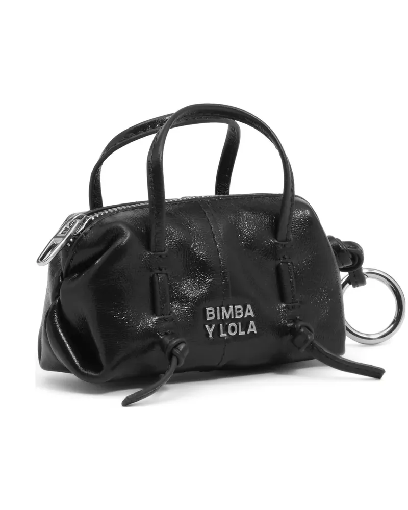 BIMBA Y LOLA Lolita Tasche aus Leder - Schwarz Schwarz