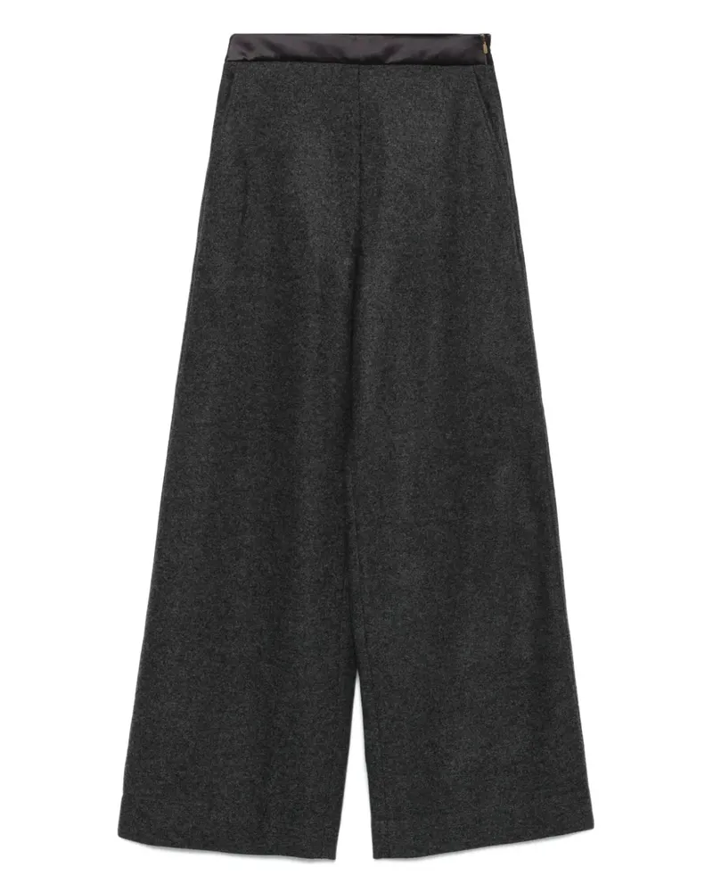 AGNONA Hose mit Satinbund - Grau Grau