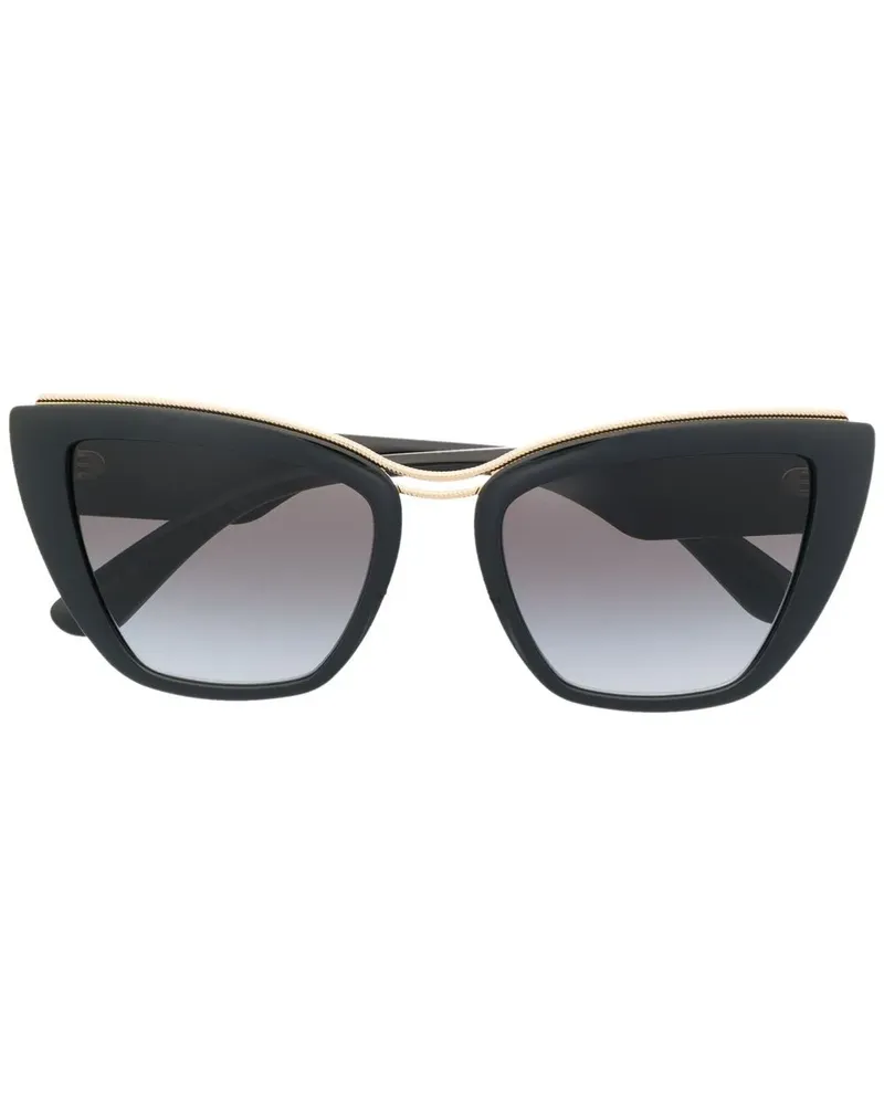 Dolce & Gabbana Cat-Eye-Sonnenbrille - Schwarz Schwarz