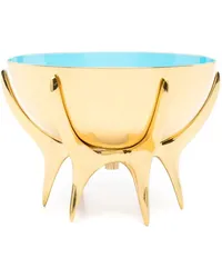 Jonathan Adler Mittelgroße Oscar Messingschale (13.5cm Blau