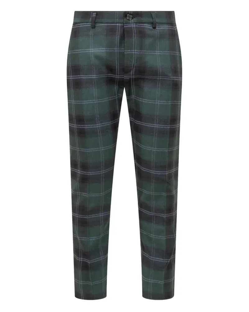 Department 5 Chino mit Schottenkaro - Grün Grün