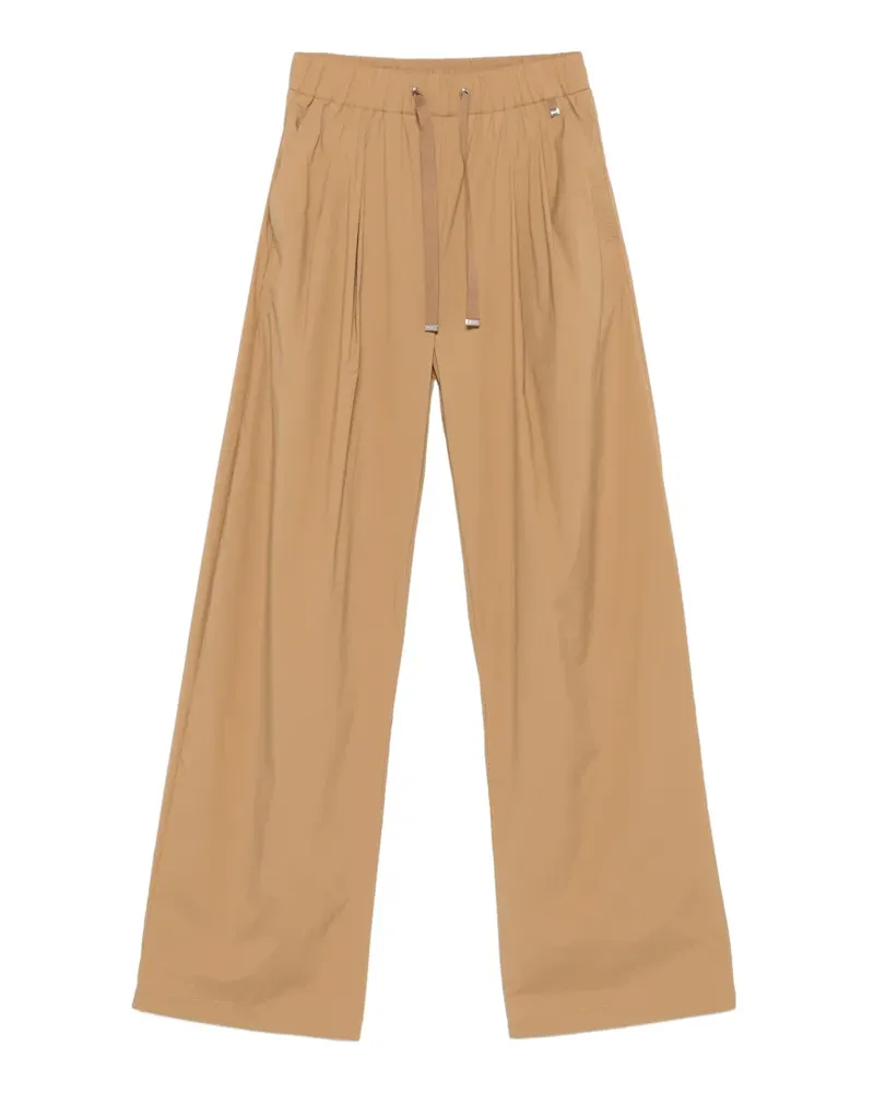 Herno drawstring pleated palazzo pants - Braun Braun