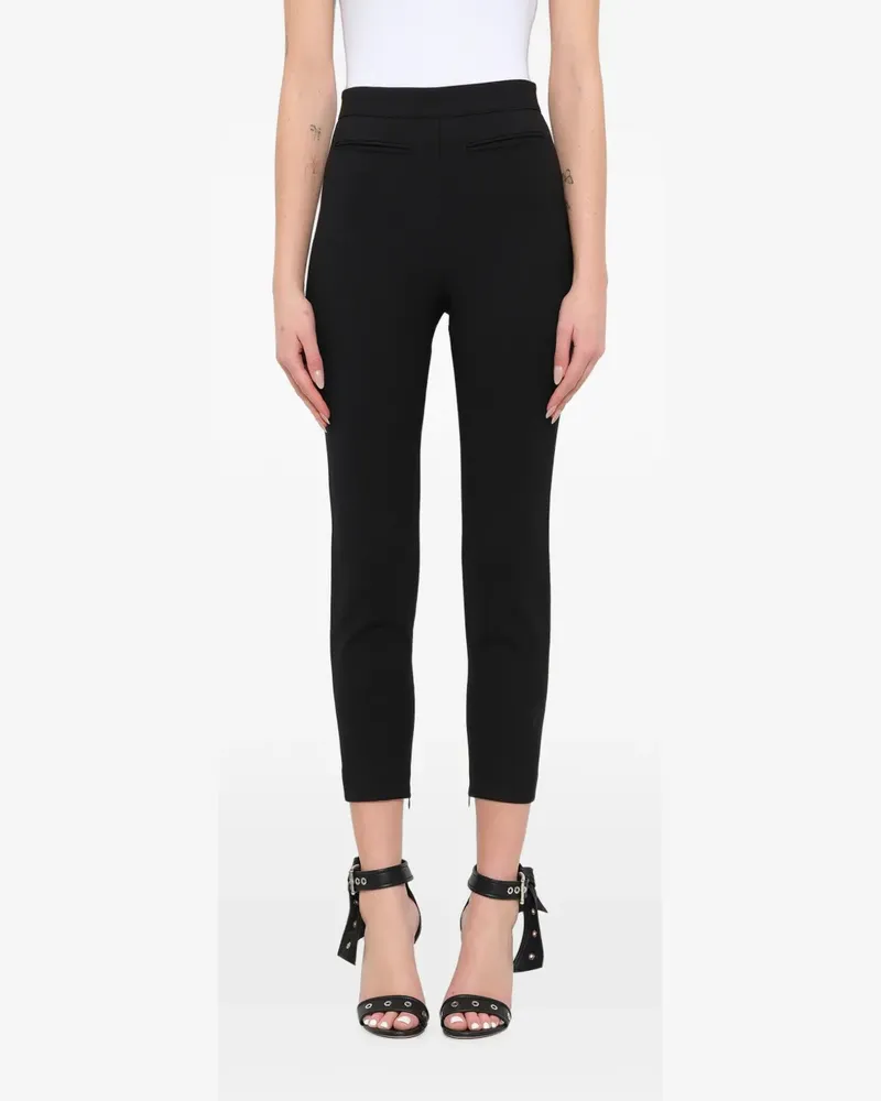 Alexander McQueen cropped zipped-hem trousers - Schwarz Schwarz