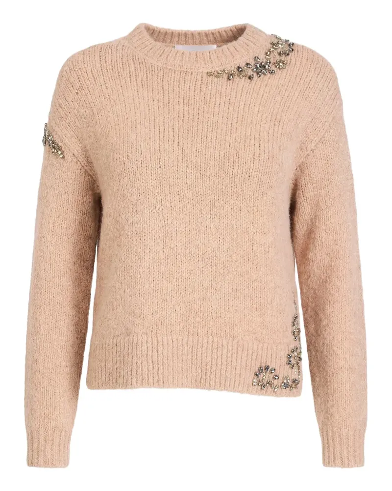 Cinq à Sept Lilliana Pullover mit Kristallen - Rosa Rosa