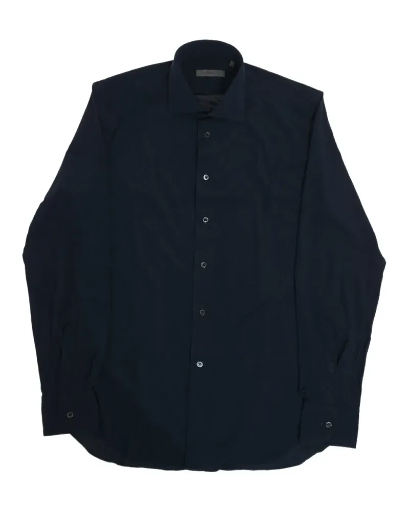 Corneliani wrinkle-free French-collar shirt - Blau Blau